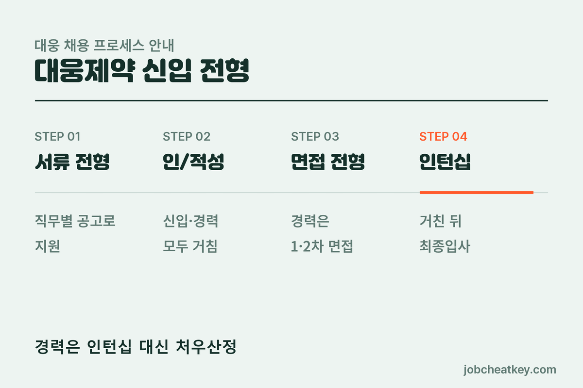 대웅제약 채용 신입 전형