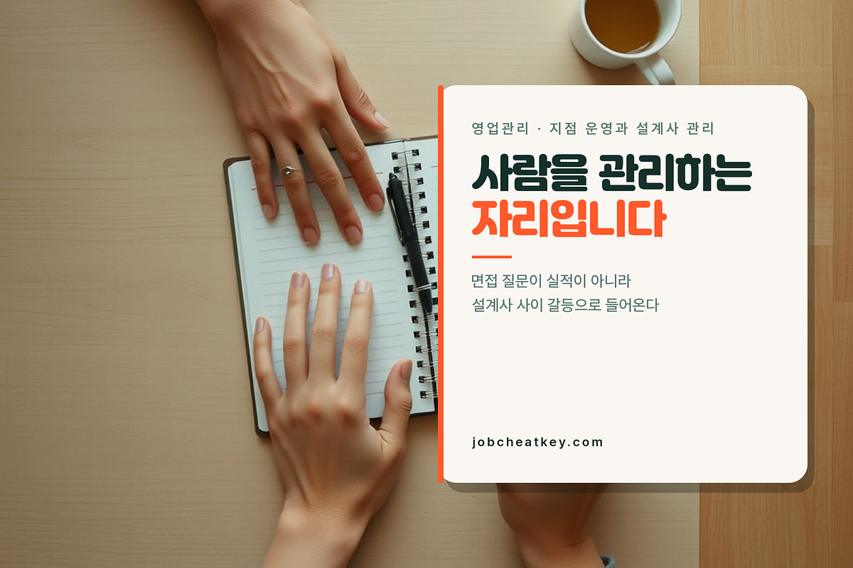 영업관리는 설계사와 지점을 상대하는 자리