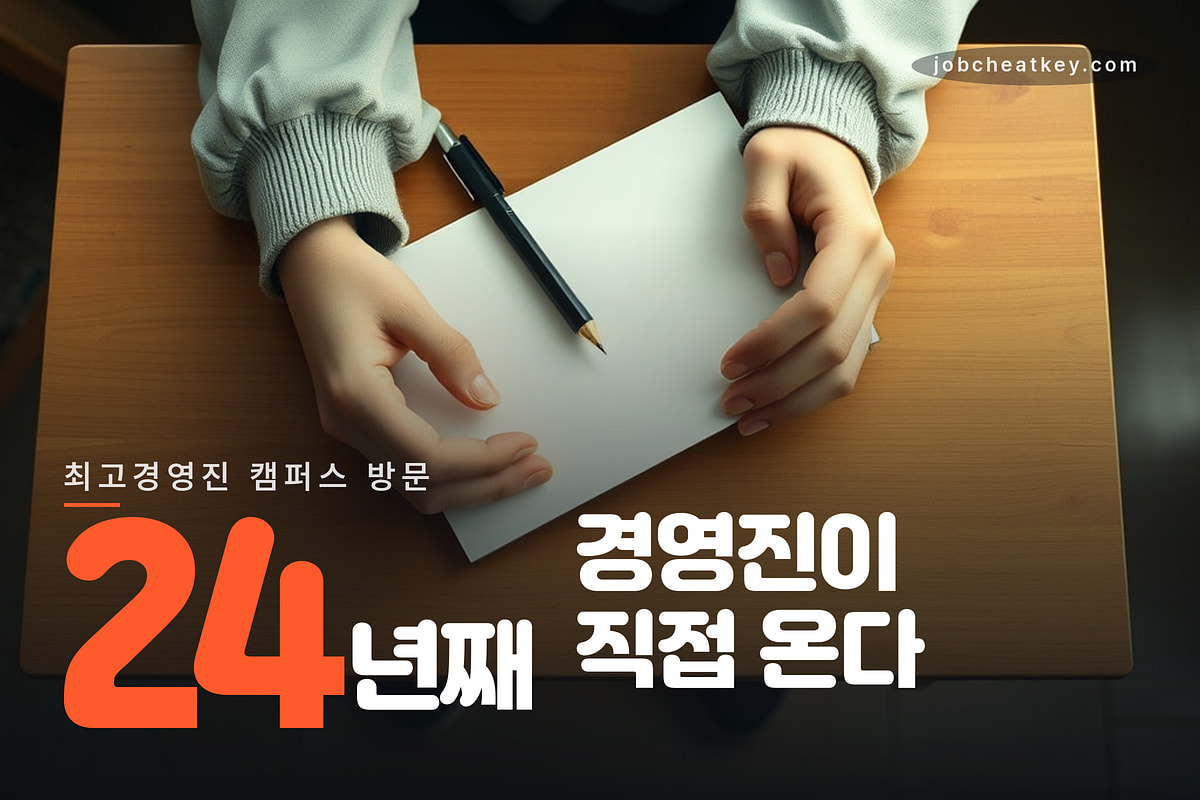 한국투자증권 경영진이 24년째 캠퍼스를 찾는다