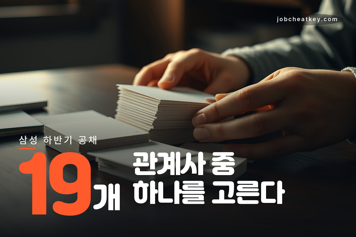 19개를 하나로 좁히는 일