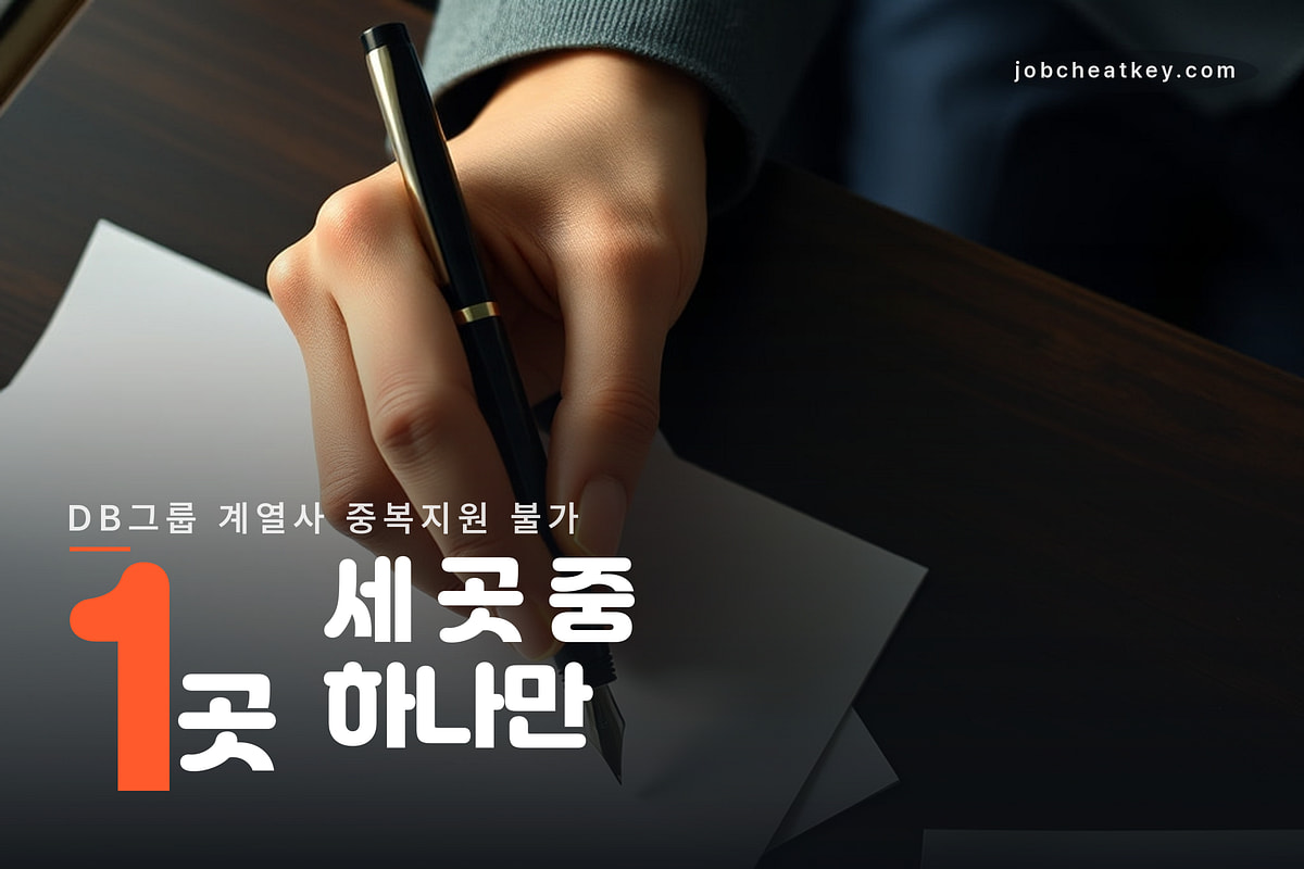 계열사 중복지원 불가라 한 곳만 고른다