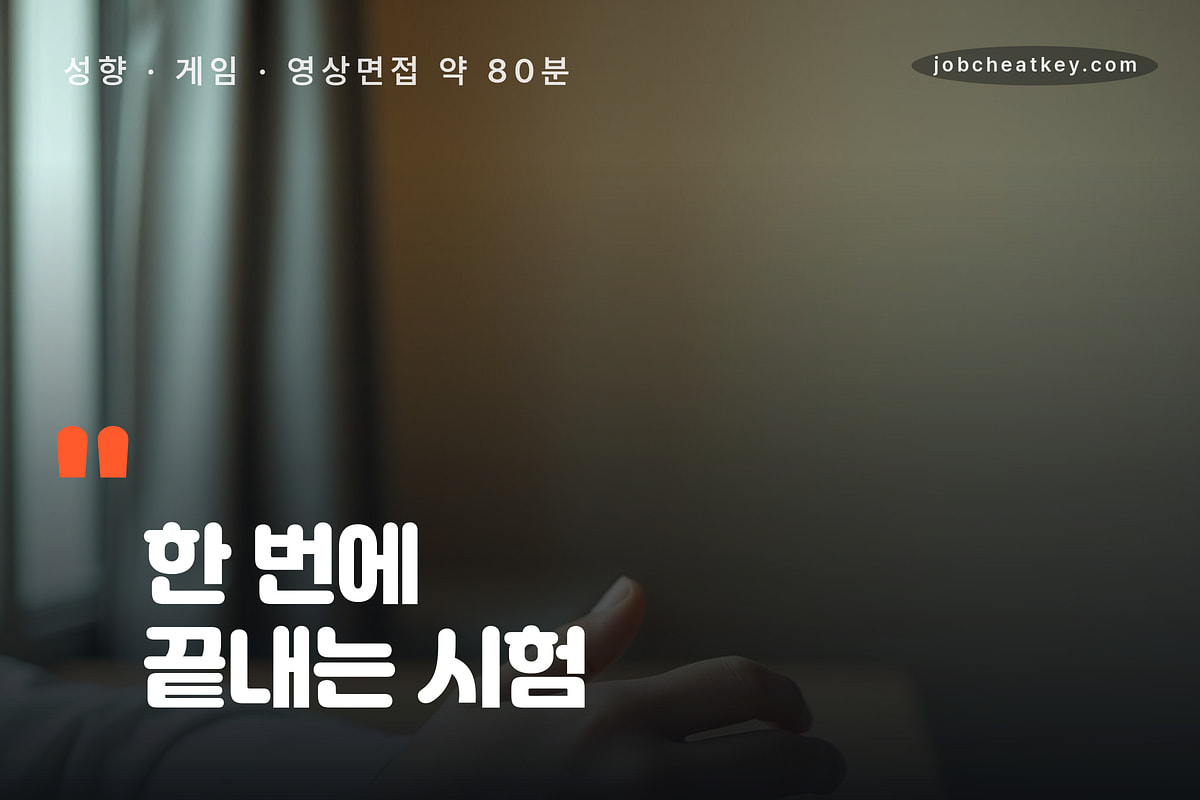 잡다 AI역량검사는 한 번에 끝내는 시험