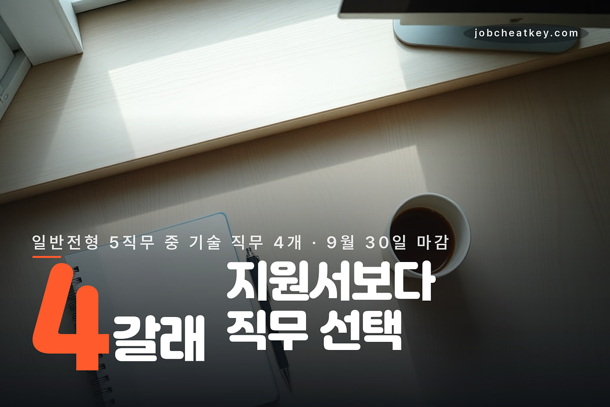 CJ대한통운 기술 직무 지원 전 점검