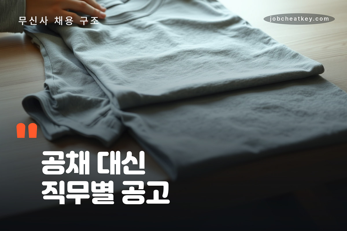 공채 대신 직무별 공고