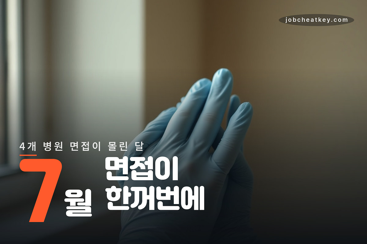 4개 병원 면접이 몰린 달