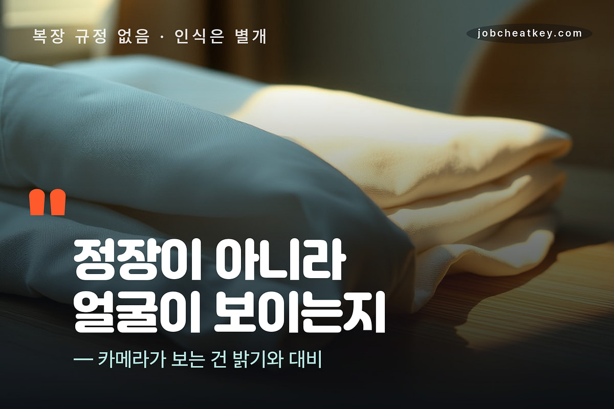 AI면접 복장은 격식보다 인식의 문제
