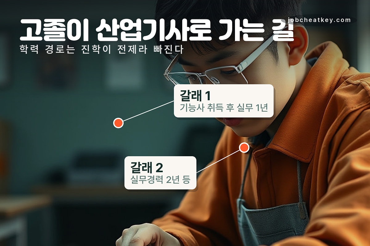고졸이 산업기사로 가는 두 갈래