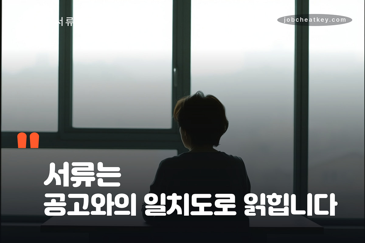서류는 공고와의 일치도로 읽힌다