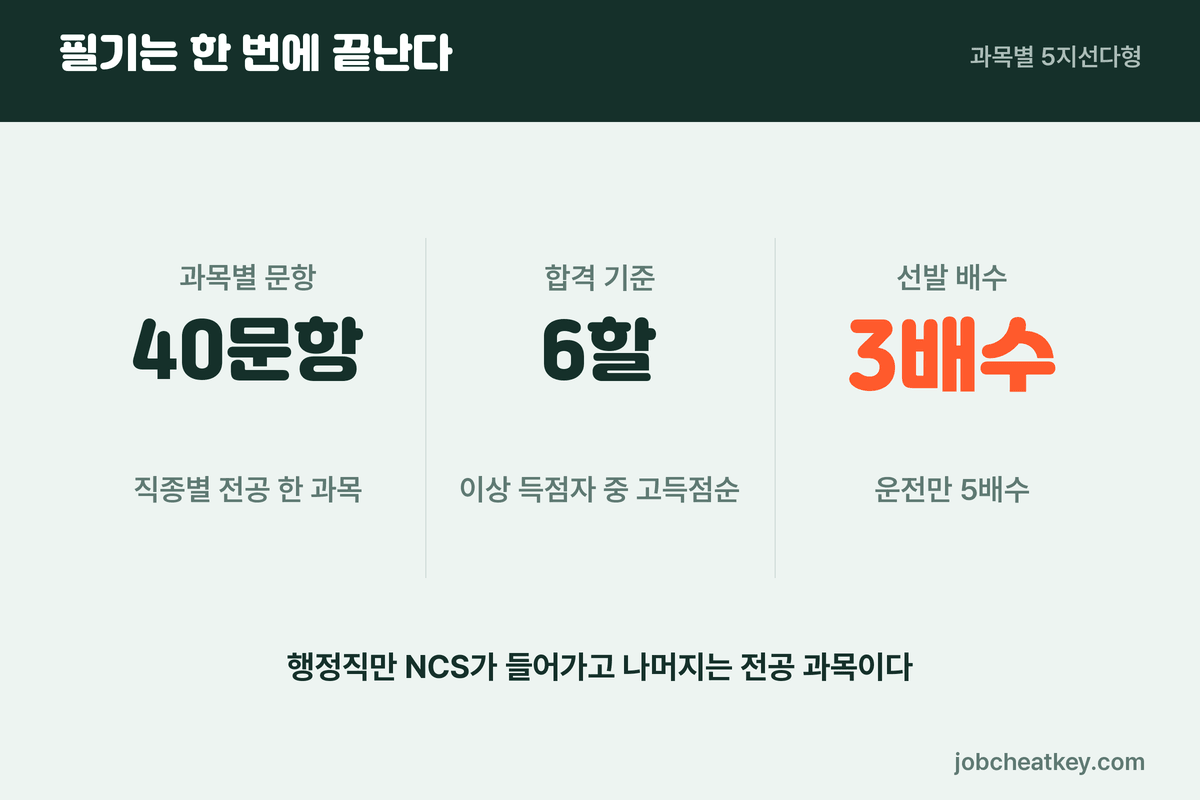 충남대병원 채용 필기 구성