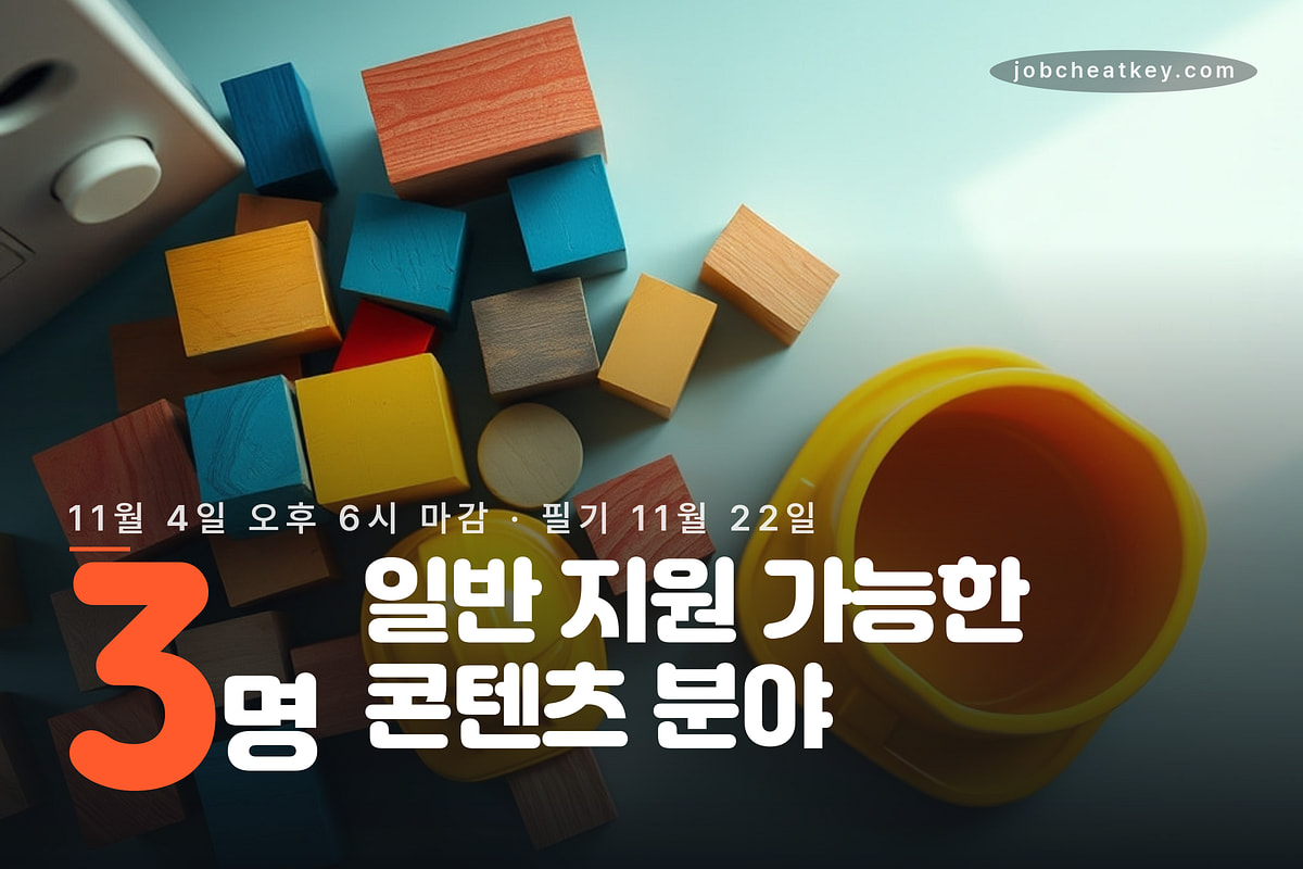 일반 지원은 콘텐츠 기획 및 운영 3명