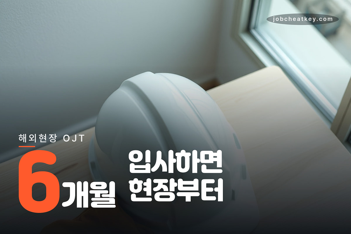 한미글로벌 채용 해외현장 OJT 6개월