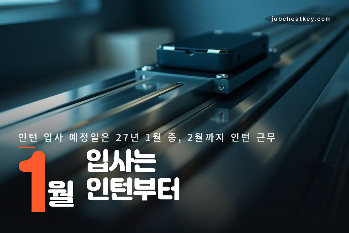 인턴 입사 예정일은 27년 1월
